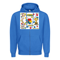 True Royal autism Zipper Hoodie - Artiststas