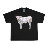 Black charolais calf Urban Heavy Tee - LillyAllenDesigns