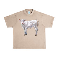 French Oak charolais calf Urban Heavy Tee - LillyAllenDesigns