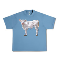 Pebble Blue charolais calf Urban Heavy Tee - LillyAllenDesigns