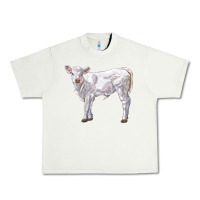 Pistachio charolais calf Urban Heavy Tee - LillyAllenDesigns