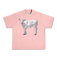 Salmon charolais calf Urban Heavy Tee - LillyAllenDesigns