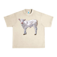 Sandshell charolais calf Urban Heavy Tee - LillyAllenDesigns