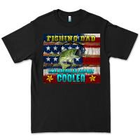 Black fishing dad like a regular but cooler Premium Tee - HRA Design Shop