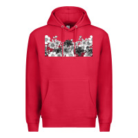 Cardinal black and white floral Premium Hoodie - TumblerDesignByShophia