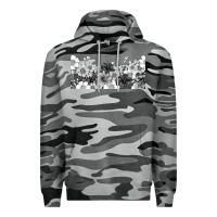Slate Camo black and white floral Premium Hoodie - TumblerDesignByShophia