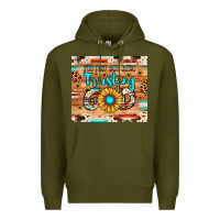 Army Green i'm just out here trusting god Premium Hoodie - JahusDesignShop