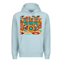 Blue Mist i'm just out here trusting god Premium Hoodie - JahusDesignShop