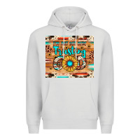 Dove Grey i'm just out here trusting god Premium Hoodie - JahusDesignShop
