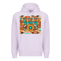 Lilac i'm just out here trusting god Premium Hoodie - JahusDesignShop