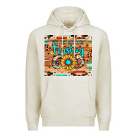 Oatmeal Heather i'm just out here trusting god Premium Hoodie - JahusDesignShop