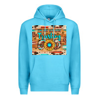 Ocean Blue i'm just out here trusting god Premium Hoodie - JahusDesignShop