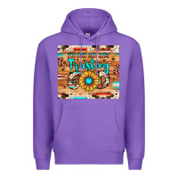 Purple i'm just out here trusting god Premium Hoodie - JahusDesignShop
