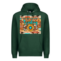Sports Green i'm just out here trusting god Premium Hoodie - JahusDesignShop