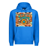 True Royal i'm just out here trusting god Premium Hoodie - JahusDesignShop