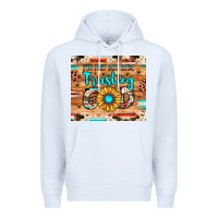 White i'm just out here trusting god Premium Hoodie - JahusDesignShop