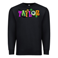 Black Personalized Halloween Premium Sweatshirt - NancyCooperArtShop