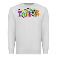 Dove Grey Personalized Halloween Premium Sweatshirt - NancyCooperArtShop