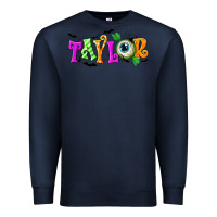 Navy Personalized Halloween Premium Sweatshirt - NancyCooperArtShop