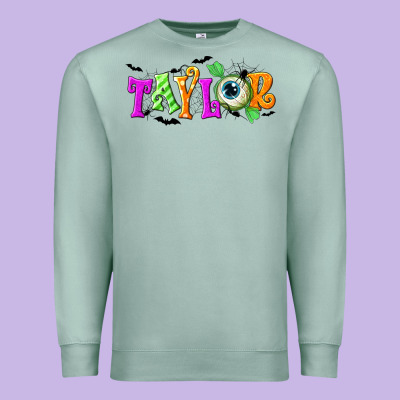 Personalized Halloween Premium Sweatshirt Designed By Nancycooperartshop