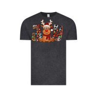 Vintage Black joy christmas reindeer Vintage Tee - Jasminsmagicworld