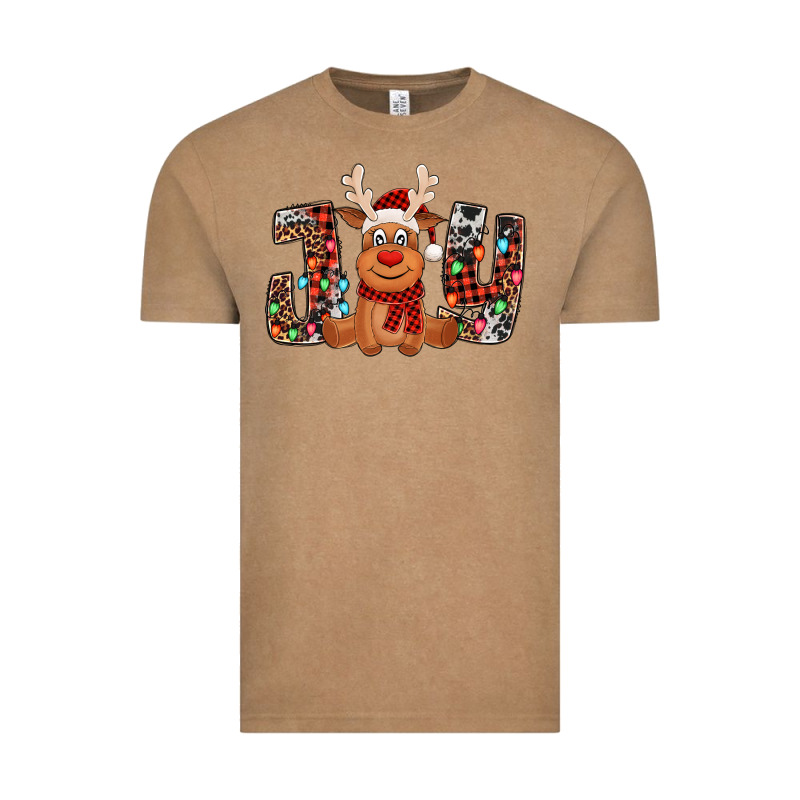 Joy Christmas Reindeer Vintage Tee by Jasminsmagicworld | Teevron