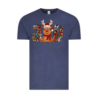 Vintage Denim joy christmas reindeer Vintage Tee - Jasminsmagicworld