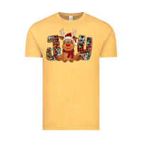 Vintage Mustard joy christmas reindeer Vintage Tee - Jasminsmagicworld