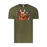 Vintage Olive joy christmas reindeer Vintage Tee - Jasminsmagicworld