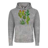 Cloud Rock watercolor cactus bundle preview Vintage Hoodie - BarkalooDesign