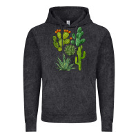 Vintage Black watercolor cactus bundle preview Vintage Hoodie - BarkalooDesign