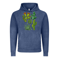 Vintage Denim watercolor cactus bundle preview Vintage Hoodie - BarkalooDesign