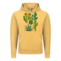 Vintage Mustard watercolor cactus bundle preview Vintage Hoodie - BarkalooDesign