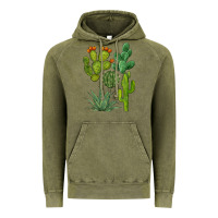 Vintage Olive watercolor cactus bundle preview Vintage Hoodie - BarkalooDesign