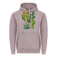 Vintage Zinc watercolor cactus bundle preview Vintage Hoodie - BarkalooDesign