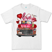 White valentine's day truck love bird letter Premium Tee - FaDigitalArtStudio