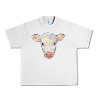 Lunar Rock charolais calf face Urban Heavy Tee - LillyAllenDesigns