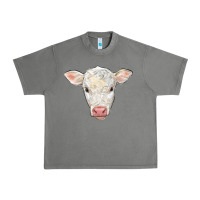Tornado charolais calf face Urban Heavy Tee - LillyAllenDesigns