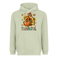 Matcha Thankful Turkey Heavyweight Hoodie - texasbilliewilder