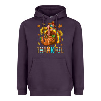 Plum Thankful Turkey Heavyweight Hoodie - texasbilliewilder