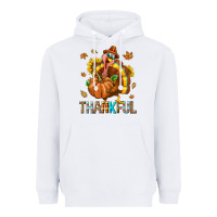 White Thankful Turkey Heavyweight Hoodie - texasbilliewilder