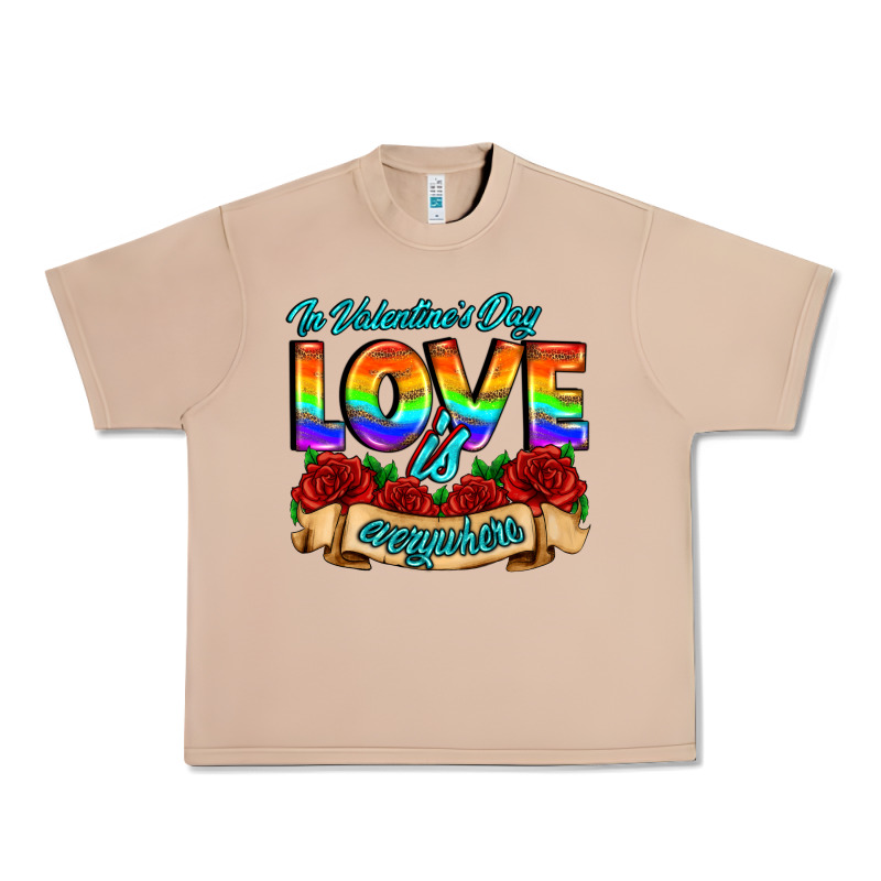 In Valentines Day Love Is Everywhere Urban Heavy Tee by AdoDesignShop | Teevron