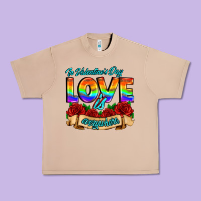 In Valentines Day Love Is Everywhere Urban Heavy Tee Designed By Adodesignshop