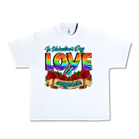 White in valentines day love is everywhere Urban Heavy Tee - AdoDesignShop