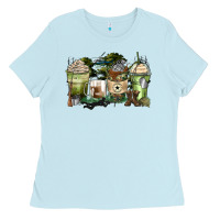 Baby Blue veteran coffee cups Ladies Tee - Zillion Design Studio