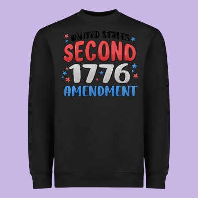 United States Second 1776 Amendment Heavyweight Sweatshirt Designed By Maliassmallbusiness