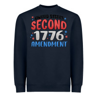 Navy united states second 1776 amendment Heavyweight Sweatshirt - MaliasSmallBusiness