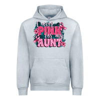 Heather Grey i wear pink for my aunt Urban Hoodie - FaDigitalArtStudio