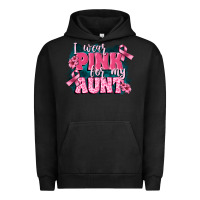 Pigment Black i wear pink for my aunt Urban Hoodie - FaDigitalArtStudio