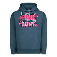 Pigment Midnight Navy i wear pink for my aunt Urban Hoodie - FaDigitalArtStudio